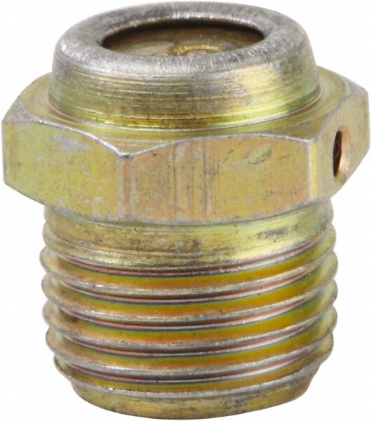 1/8 Thread, 1 to 5 psi Relief Pressure, Steel, Zinc Plated, Pressure Relief Fitting