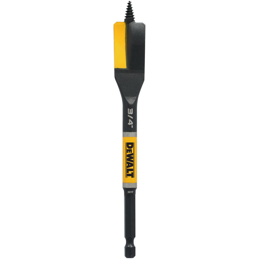 DeWALT Spade-Blade Drill Bits: Drill Bit Size (Inch): 3/4; Shank Size: 1.0000 in; Shank Type: Hex; Overall Length: 6.00 in | Part #DWAWDNS12
