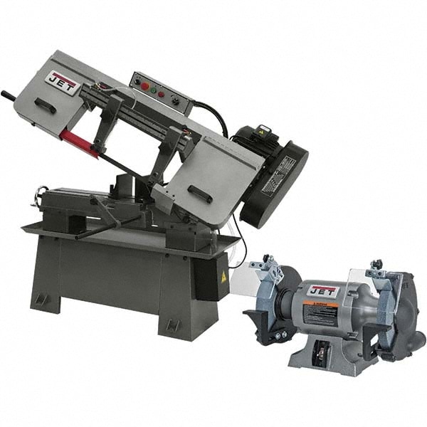 Horizontal Bandsaw: 9 x 13" Rectangular, 9" Round Capacity, Step Pulley Drive