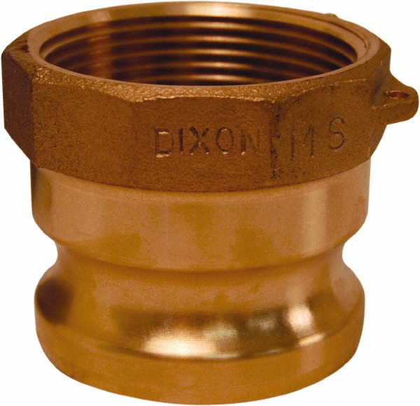 Cam & Groove Coupling: 2-1/2" - Part A, Brass, 150 psi Max