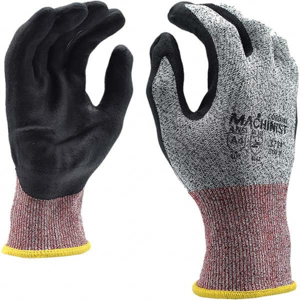 Cut, Puncture & Abrasive-Resistant Gloves: Size XS, ANSI Cut A4, ANSI Puncture 4, Foam Nitrile, HPPE