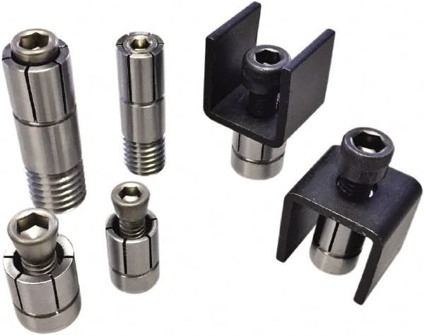 0.25 to 0.015" Expansion Diam, 500 Lb Holding Force, 5-40 Mounting Screw, Stainless Steel ID Expansion Clamp
