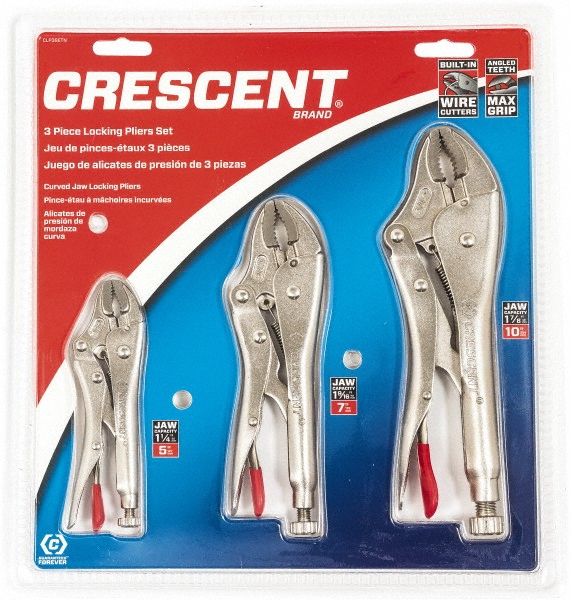 Crescent 3 Piece Locking Plier Set 35209311 MSC Industrial Supply