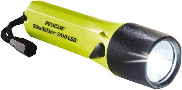 Pelican Products, Inc. 024100-0101-245 Handheld Flashlight: LED, 7.5 hr Max Run Time, AA Battery 