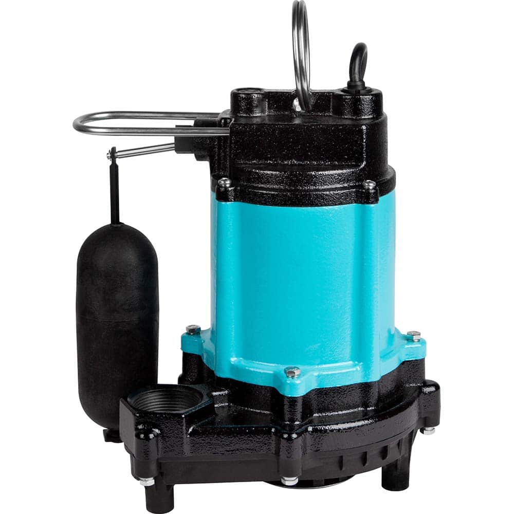 Sump Sewage & Effluent Pump: Integral Diaphragm, 1/2 hp, 6.5A, 115V