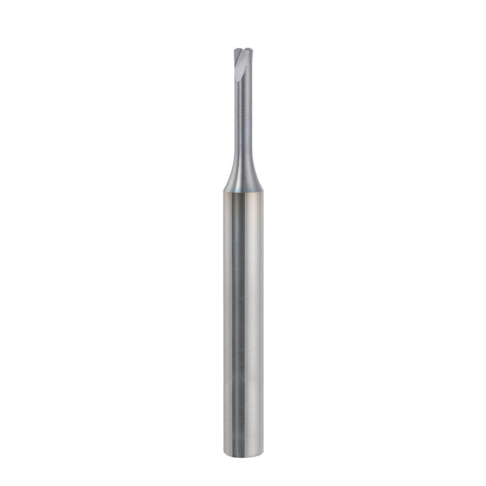 Corner Radius End Mill: 0.0938" Dia, 0.15 mm LOC, 0.0111" Radius, 2 Flutes, Solid Carbide