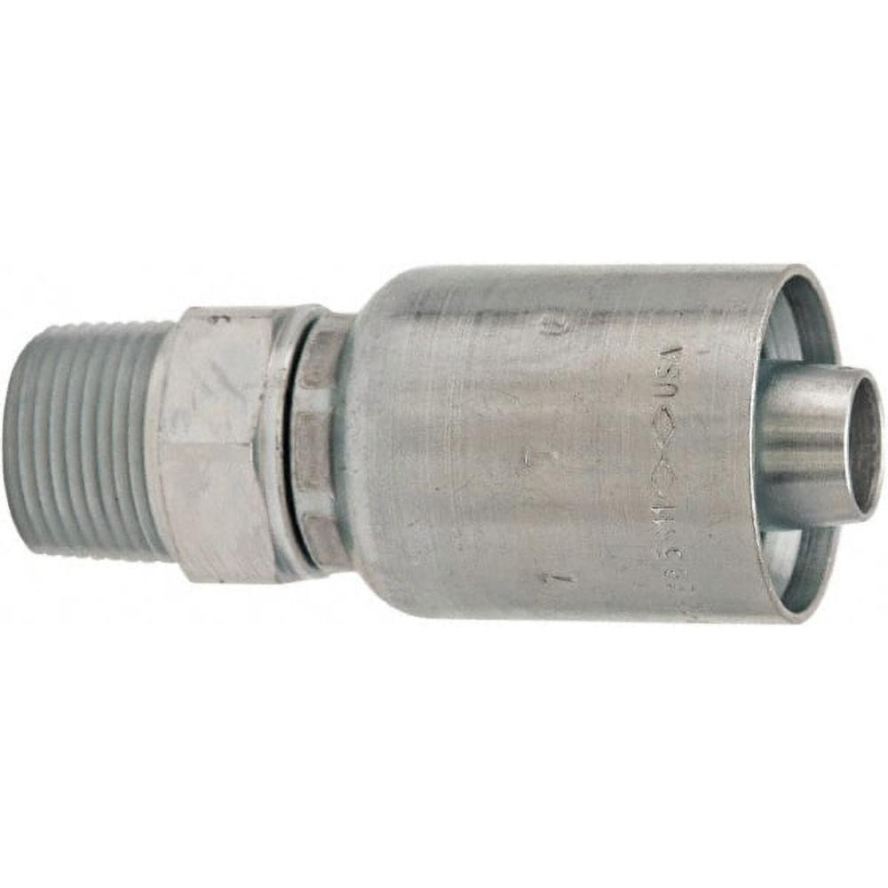 Hydraulic Hose Male Rigid Fitting: 0.75" ID, 12 mm, 3/4-14
