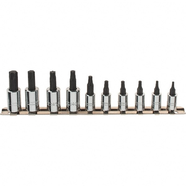 Torx Bit Socket Set: 10 Pc