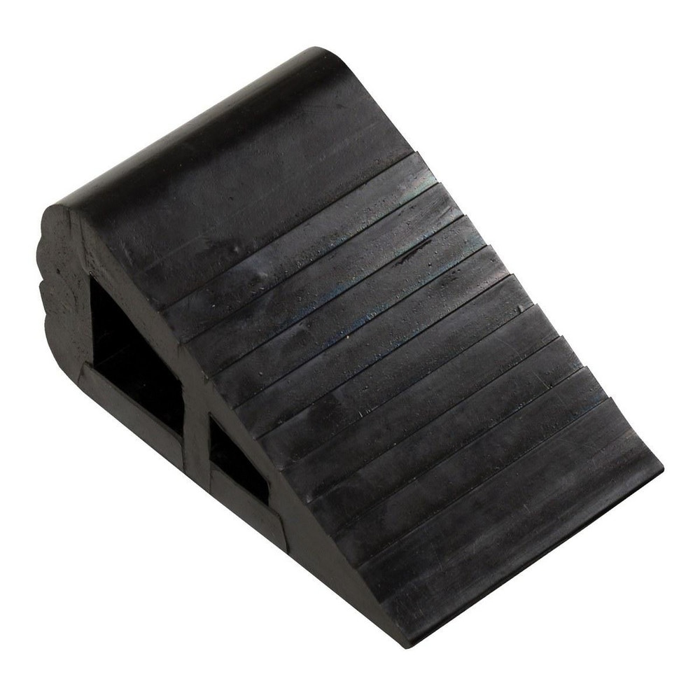 Rubber Wheel Chock: 6" OAL