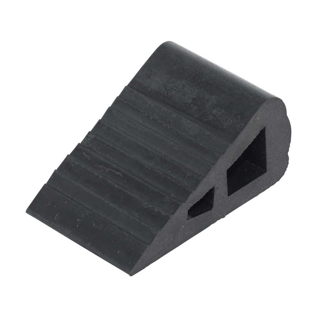 Vestil Rubber Wheel Chock: 6" Long | Part #RBW-2