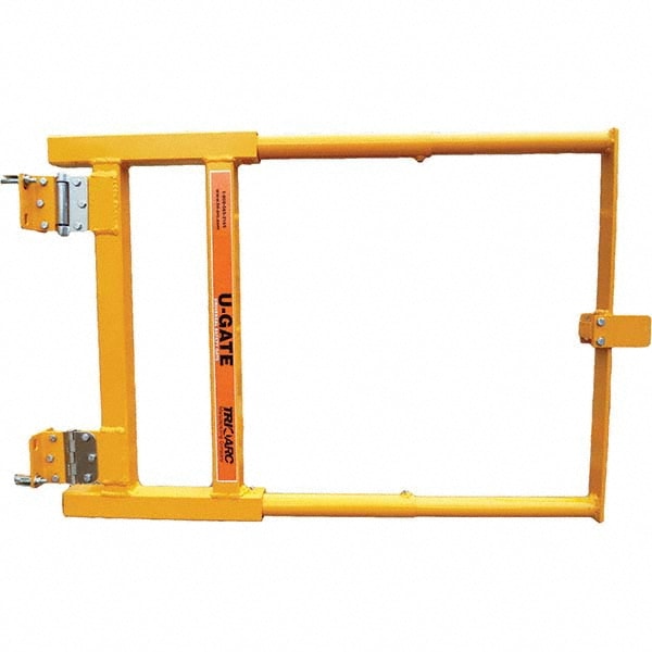 Rail Safety Gates; Fits Clear Opening (Inch): 16.0000 to 40.0000 ; Material: Aluminum; Steel ; Door Height (Inch): 25.0000 ; Self Closing: Yes ; Color: Safety Yellow ; Length Ft.: 2.00