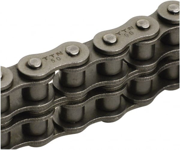 Roller Chain: 3/8" Pitch, 06B Trade, 10' Long, 2 Strand