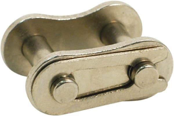 #80 Stainless Steel 16A-1 Roller Chain Connecting Link Full Buckle Pitch 1" 