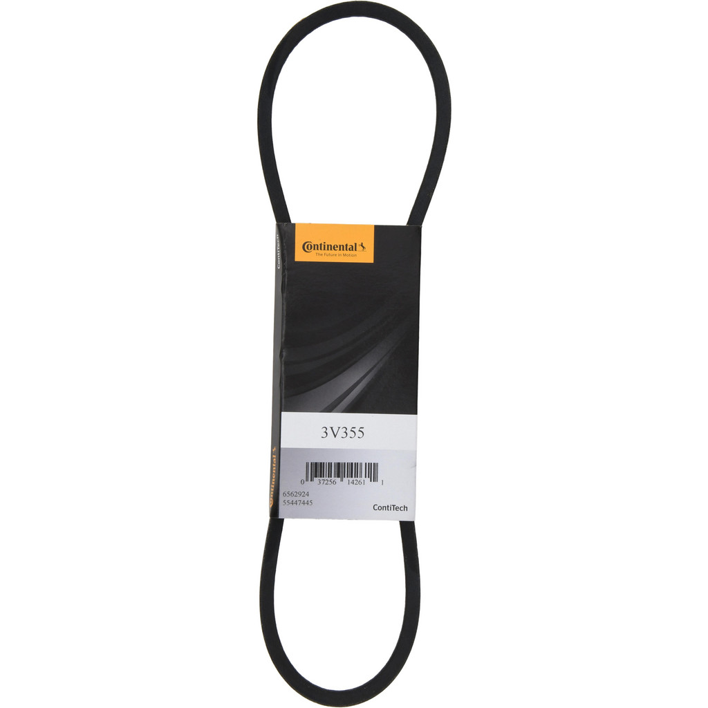 Continental ContiTech V-Belt: Section 3V, 35.5000" Outside Length - Fiber-Reinforced Wingprene Rubber, HY-T Wedge Matchmaker Envelope, 3V355