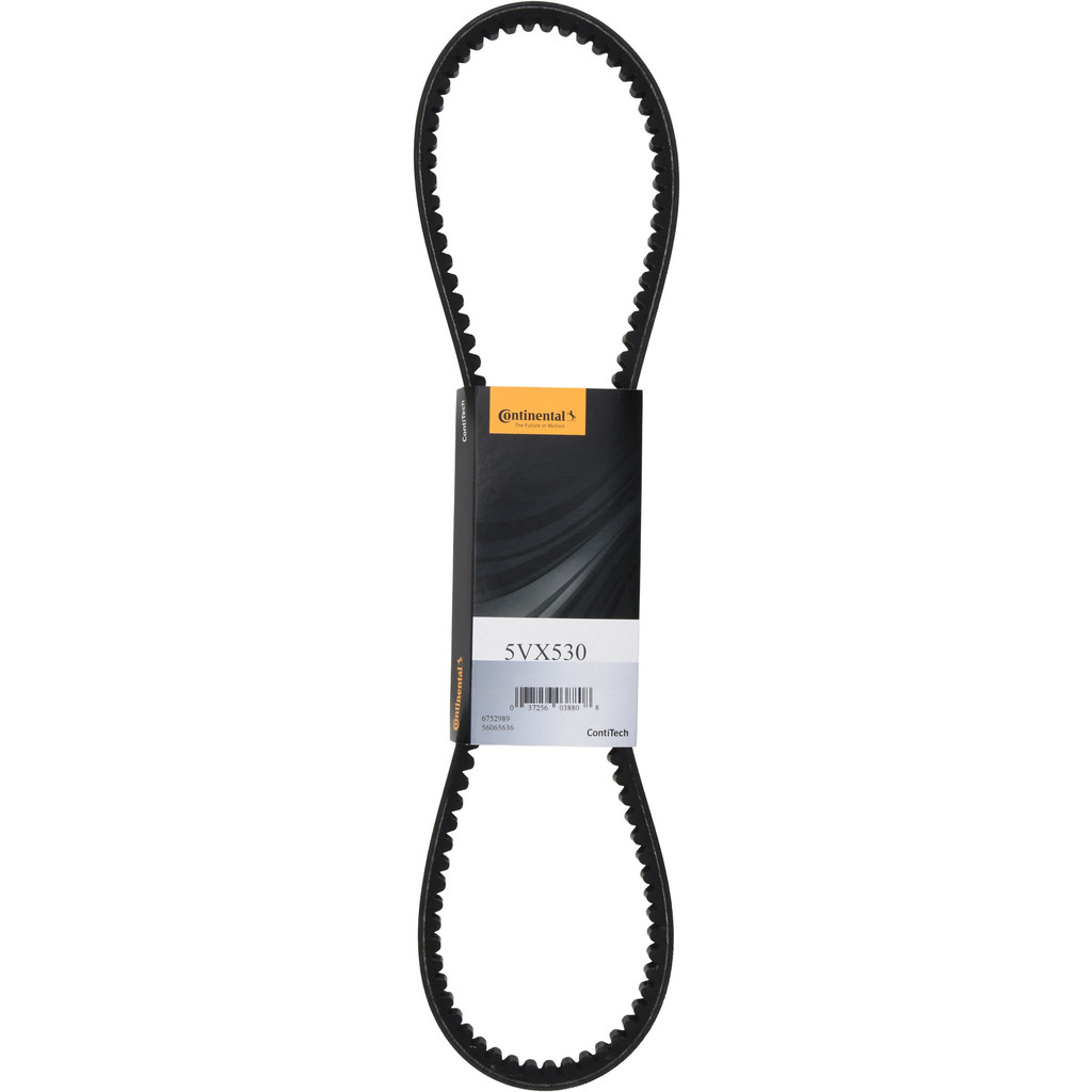 Continental ContiTech Cogged V-Belt: Section 5VX, 53.0000" Outside Length - Fiber-Reinforced Wingprene Rubber, HY-T Wedge Matchmaker, 5VX530