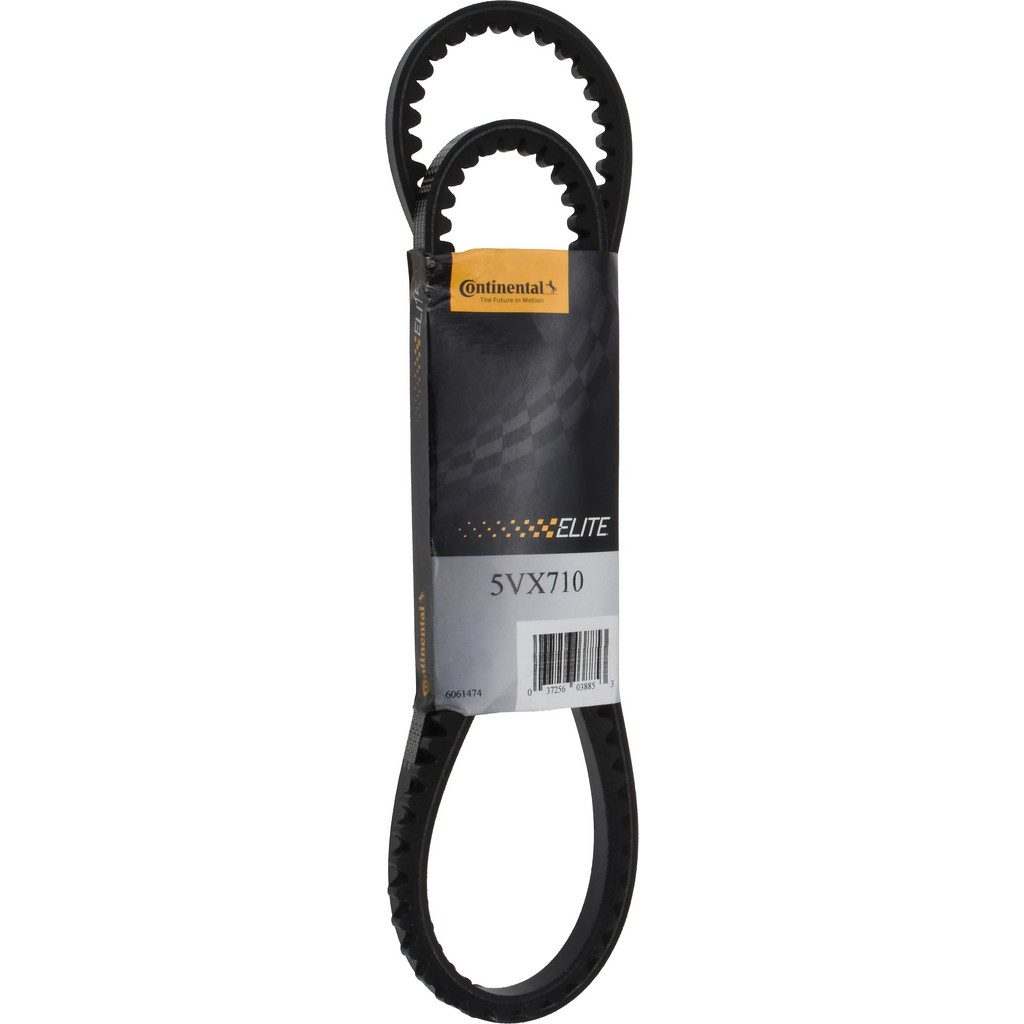 Continental ContiTech Cogged V-Belt: Section 5VX, 71.0000" Outside Length - Fiber-Reinforced Wingprene Rubber, HY-T Wedge Matchmaker, 5VX710