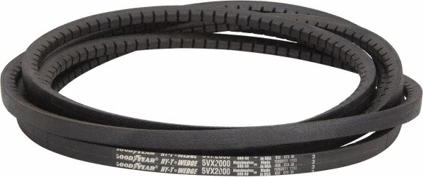 Cogged V-Belt: Section 5VX, 200.0000" Outside Length - Fiber-Reinforced Wingprene Rubber, HY-T Wedge Matchmaker, 5VX2000