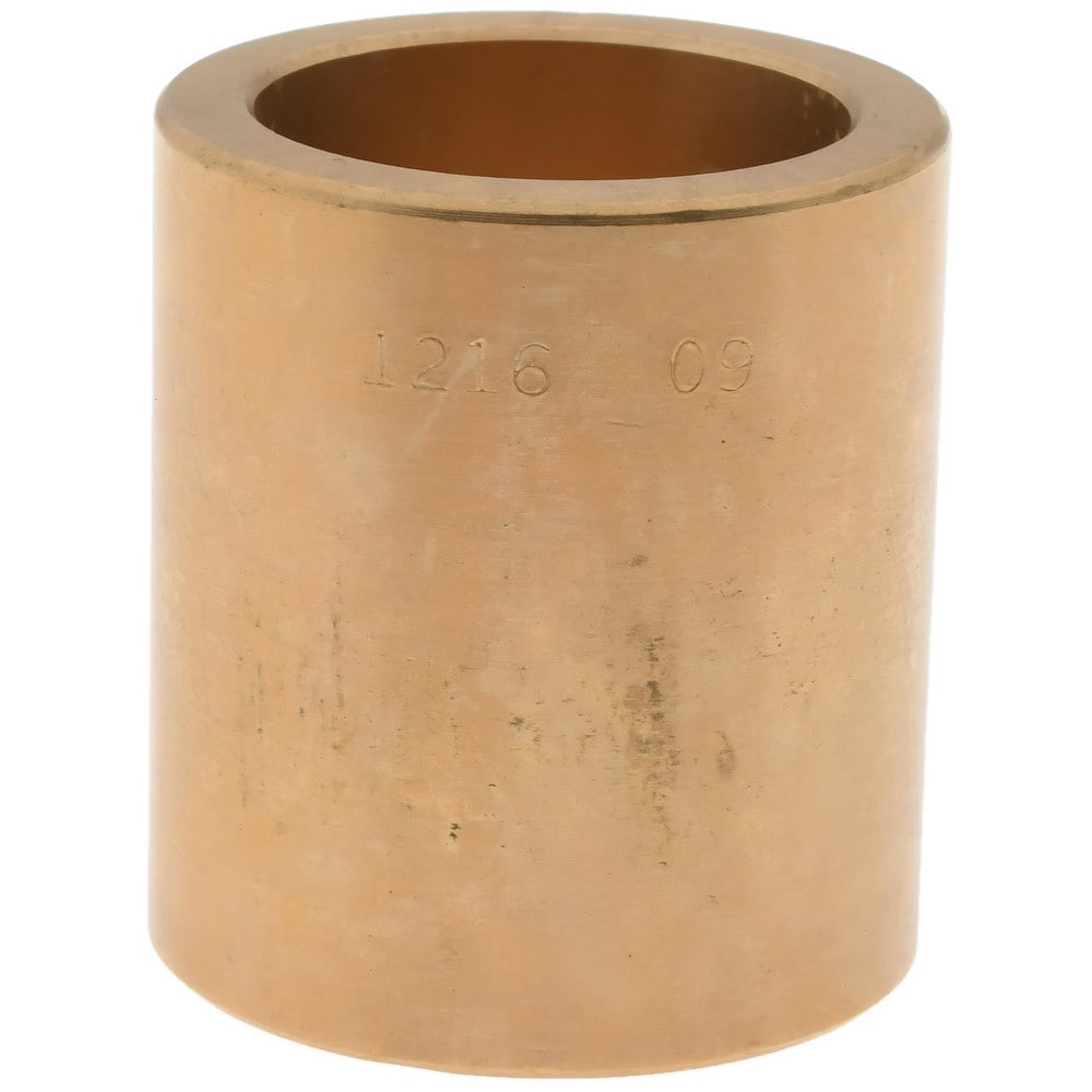 Sleeve Bearing: 3/4" ID, 1" OD, 1-1/8" OAL, Cast Bronze