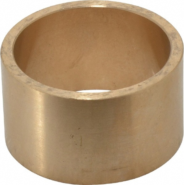 Sleeve Bearing: 1-1/2" ID, 1-3/4" OD, 1" OAL, Cast Bronze