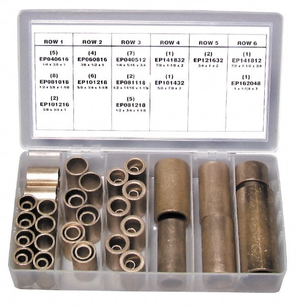 Bearing Sets; Type: SAE-841 Bearing Assortment ; Inside Diameter Range: 3/4 - 1 ; Number of Pieces: 45
