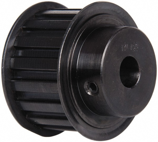 17 Tooth, 1/2" Inside x 2" Outside Diam, Timing Belt Pulley