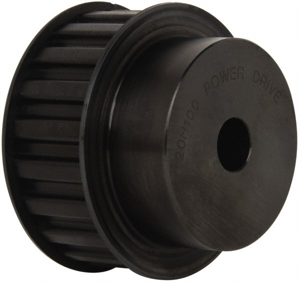 20 Tooth, 5/8" Inside x 3.129" Outside Diam, Timing Belt Pulley