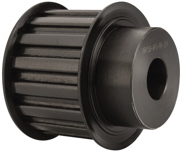 16 Tooth, 3/4" Inside x 2.492" Outside Diam, Timing Belt Pulley