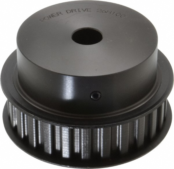 26 Tooth, 3/4" Inside x 4.084" Outside Dia, Timing Belt Pulley - 3/4, 1" Belt Width, 4.138" Pitch Dia, Steel & Cast Iron