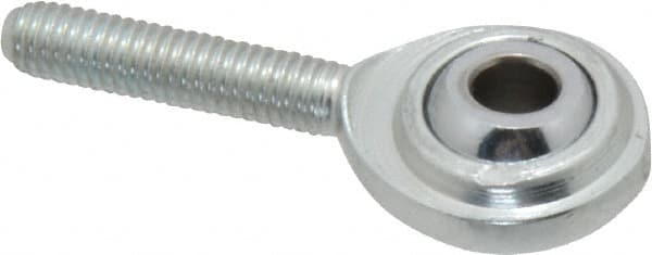 Ball Joint Linkage Spherical Rod End: 10-32" Shank Thread, 0.19" Rod ID, 5/8" Rod OD, 3/4" Shank Length, 1,210 lb Static Load Capacity