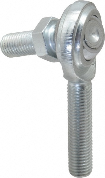 Spherical Rod End: 5/16-24" Shank Thread, 5/16" Rod ID, 7/8" Rod OD, 3,600 lb Static Load Capacity