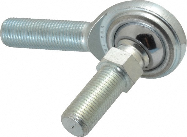 Ball Joint Linkage Spherical Rod End: 1/2-20" Shank Thread, 1/2" Rod ID, 1-5/16" Rod OD, 1-1/2" Shank Length, 8,386 lb Static Load Capacity