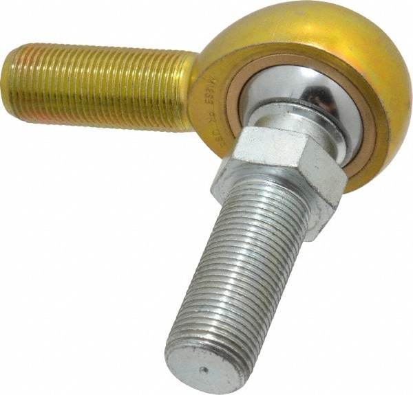 Made in USA M12SBY Ball Joint Linkage Spherical Rod End: 3/4-16" Shank Thread, 3/4" Rod ID, 1-3/4" Rod OD, 1-3/4" Shank Length, 11,550 lb Static Load Capacity Image