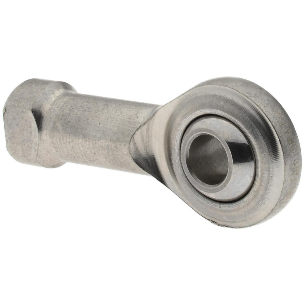 Ball Joint Linkage Spherical Rod End: 1/4-28" Shank Thread, 1/4" Rod ID, 3/4" Rod OD, 0.468" Shank Dia, 0.687" Shank Length, 1,380 lb Static Load Capacity