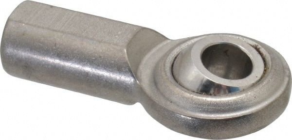 Ball Joint Linkage Spherical Rod End: 5/16-24" Shank Thread, 5/16" Rod ID, 7/8" Rod OD, 0.5" Shank Dia, 0.687" Shank Length, 2,100 lb Static Load Capacity