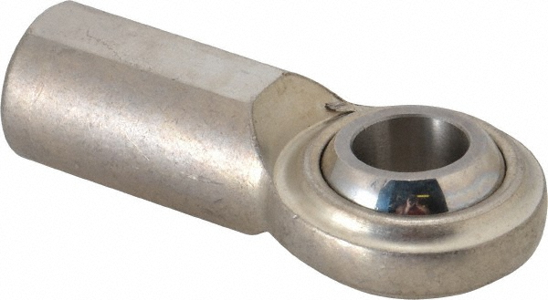 Ball Joint Linkage Spherical Rod End: 3/4-16" Shank Thread, 3/4" Rod ID, 1-3/4" Rod OD, 1.125" Shank Dia, 1.562" Shank Length, 7,520 lb Static Load Capacity - Right Hand Shank Thread, Female, Stainless Steel Raceway, Stainless Steel Ball