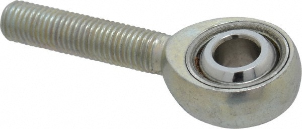 Spherical Rod End: 5/16-24" Shank Thread, 5/16" Rod ID, 7/8" Rod OD, 7,639 lb Static Load Capacity