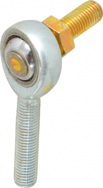 Spherical Rod End: 5/16-24" Shank Thread, 5/16" Rod ID, 7/8" Rod OD, 7,639 lb Static Load Capacity