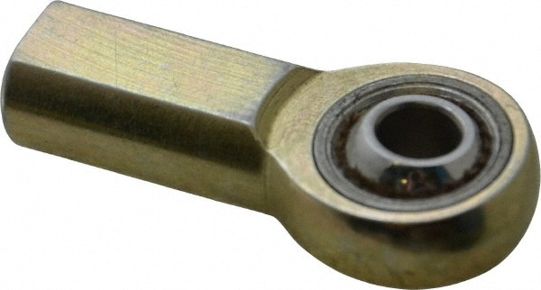 Ball Joint Linkage Spherical Rod End: 1/4-28" Shank Thread, 1/4" Rod ID, 3/4" Rod OD, 0.469" Shank Dia, 3/4" Shank Length, 6,195 lb Static Load Capacity