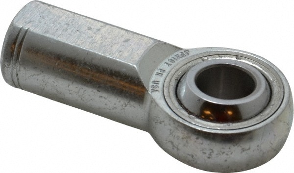 Ball Joint Linkage Spherical Rod End: 5/8-18" Shank Thread, 5/8" Rod ID, 1-1/2" Rod OD, 1" Shank Dia, 1-1/2" Shank Length, 17,959 lb Static Load Capacity