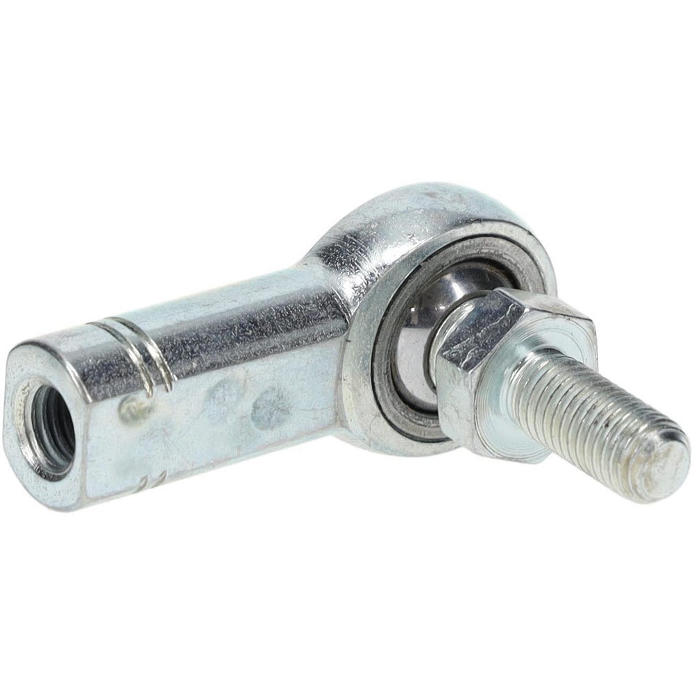 Spherical Rod End: 1/4-28" Shank Thread, 1/4" Rod ID, 3/4" Rod OD, 6,195 lb Static Load Capacity