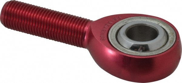 Spherical Rod End: 1/2-20" Shank Thread, 1/2" Rod ID, 1-5/16" Rod OD, 7,698 lb Static Load Capacity