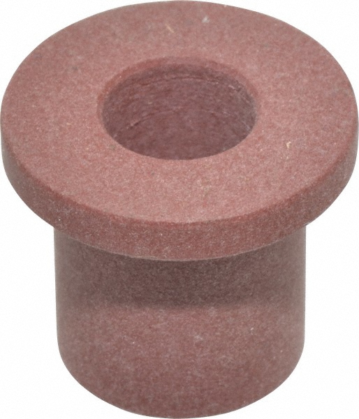 Flanged Sleeve Bearing: 3/8" ID, 5/8" OD, 3/4" OAL, Polytetrafluroethylene