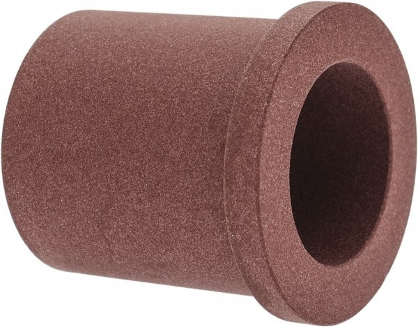 Flanged Sleeve Bearing: 5/8" ID, 7/8" OD, 1" OAL, Polytetrafluroethylene