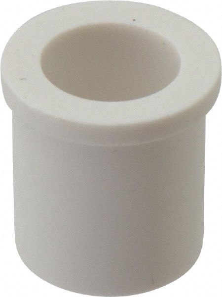 Flanged Sleeve Bearing: 5/8" ID, 7/8" OD, 1" OAL, Polytetrafluroethylene