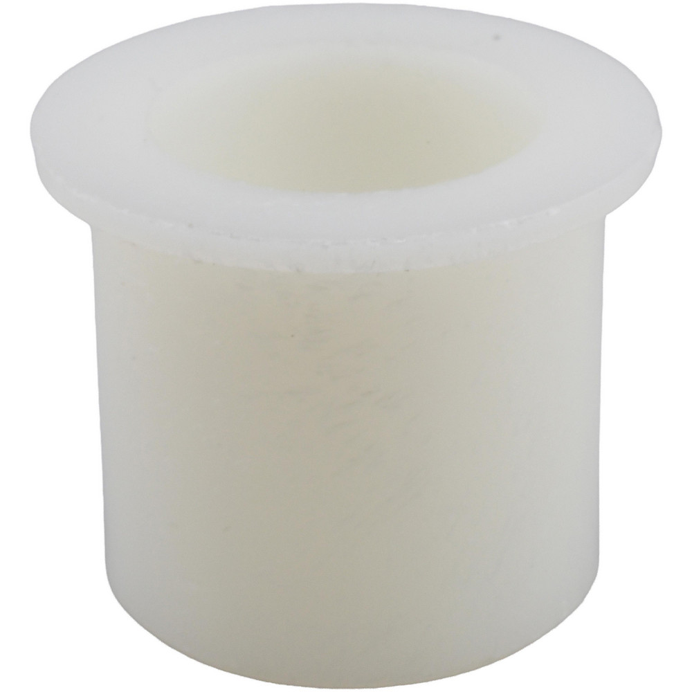 Sleeve Bearing: 3/4" ID, 1" OD, 1" OAL, Nylon - 1-3/16" Flange OD, 1/16" Flange Thickness
