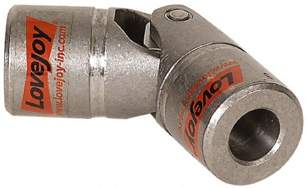 1 Solid D Stainless Steel Universal Joint Outside Dia. Overall Length 3-3/8