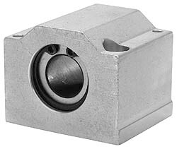 1/4" ID, 1-5/8" OAW x 1.188" OAL x 0.813" OAH Closed Single Pillow Block