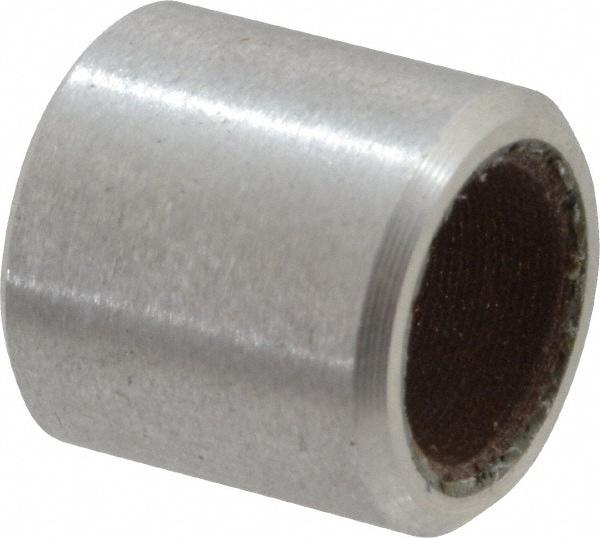 Anti-Friction Sleeve Bearing: 1/4" ID, 3/8" OD, 3/8" OAL, Aluminum