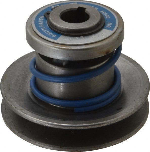 1.62" Min Pitch, 2.81" Long, 3.13" Max Diam, Spring Loaded Variable Speed Pulley