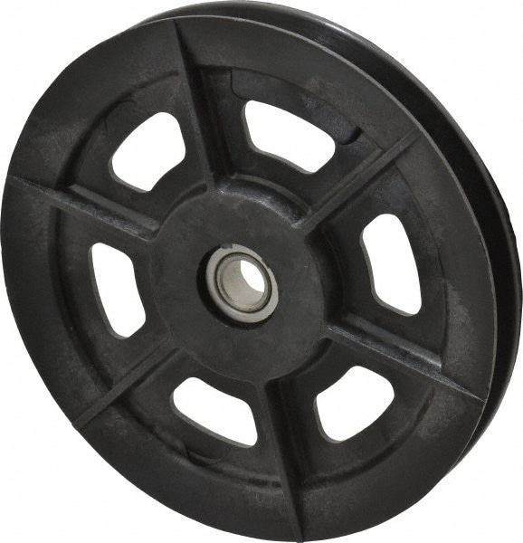 Fenner Drives VA6001RB0002 1/2 Inside x 6.03" Outside Diam, 1/2" Wide Pulley Slot, Glass Reinforced Nylon Idler Pulley 